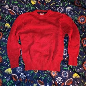 Cat & Jack Red Long Sleeve Sweater | Boys size XS 4/5